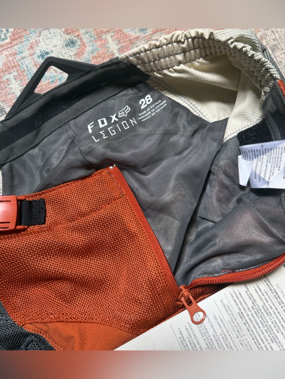 Fox Legion Racing Motocross Pants - Charcoal & Rust - Picture 9 of 9
